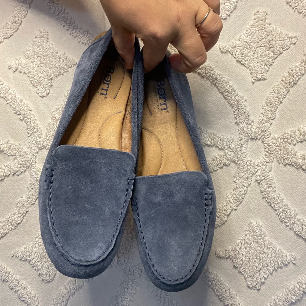 Born Women's Blue Moccasins